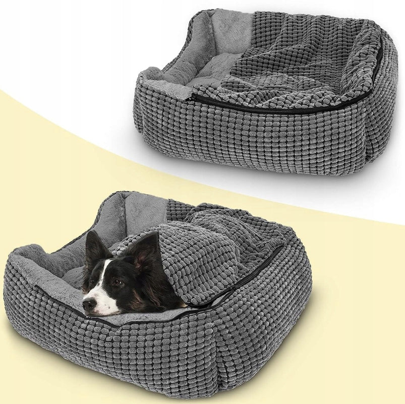 CAT DOG BED WITH BLANKET 2IN1 SOFT BED M 65x53cm Manufacturer code 6912560487952