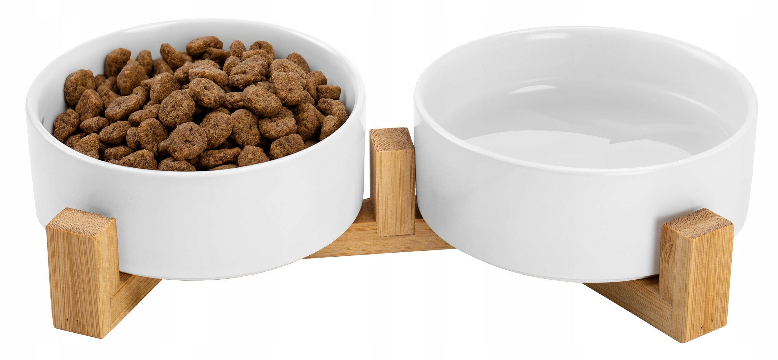 CAT DOG BOWL DOUBLE CERAMIC BOWLS ON STAND 2x400ml Material ceramic