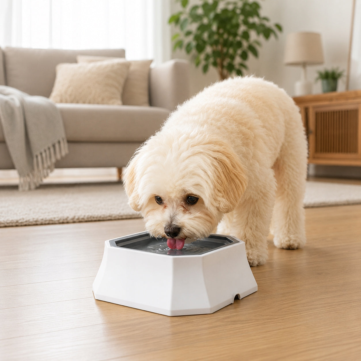 CAT DOG BOWL Floating Non-Spill Slowing Drinking 1.5 l Large Trade name MISKA NA WODĘ NIECHLAPIĄCA DLA PSA KOTA SPOWALNIAJĄCA PICIE PŁYWAJĄCA DUŻA