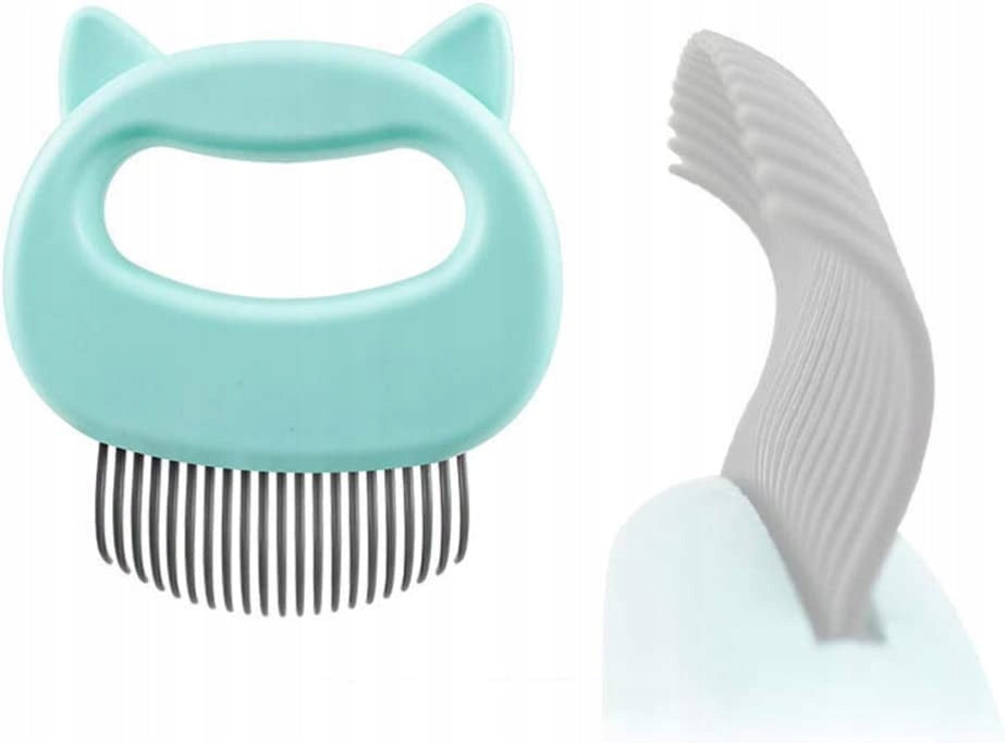 CAT DOG BRUSH FOR COMBING HAIR COMB + Bow Collar Brand Hateli