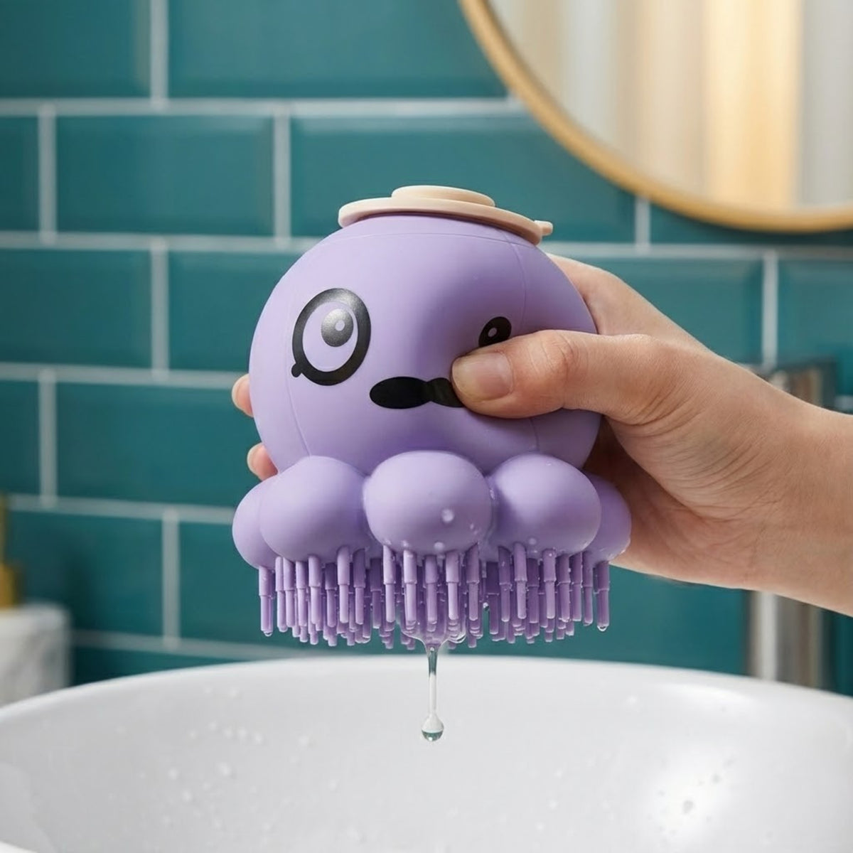 CAT DOG BRUSH UNIVERSAL BATH MASSAGER WITH DISPENSER SIEMIEC Manufacturer code SZCZOTKA DLA PSA DŁUGOWŁOSEGO
