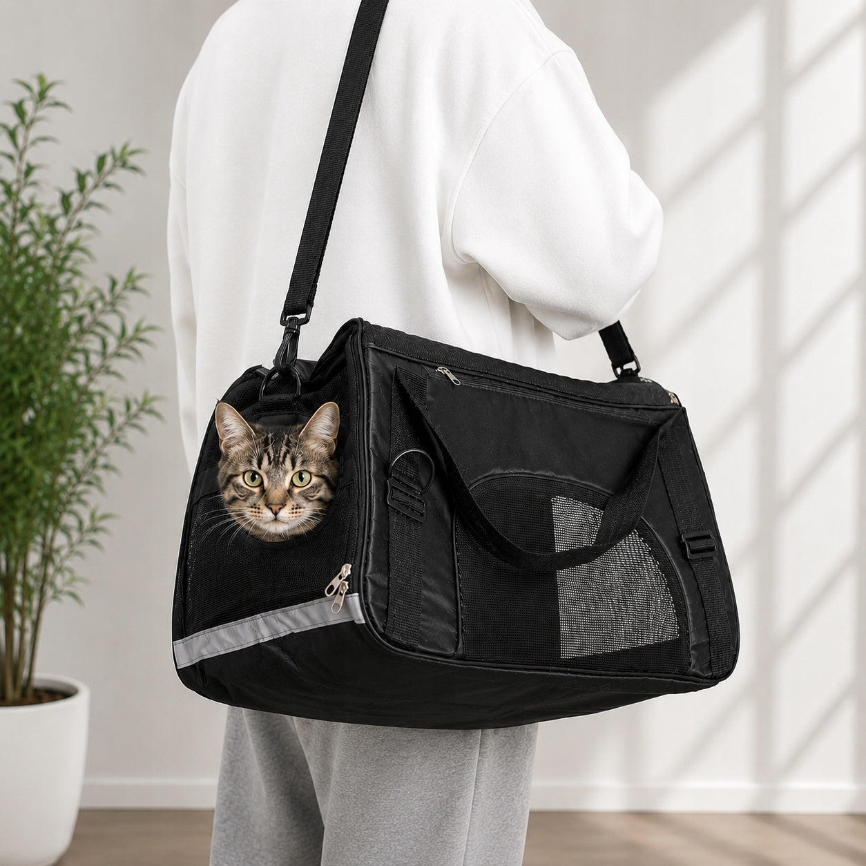 CAT DOG CARRIER BAG ON FRAME PET STRAP 53*36*26 XL Packaging status original
