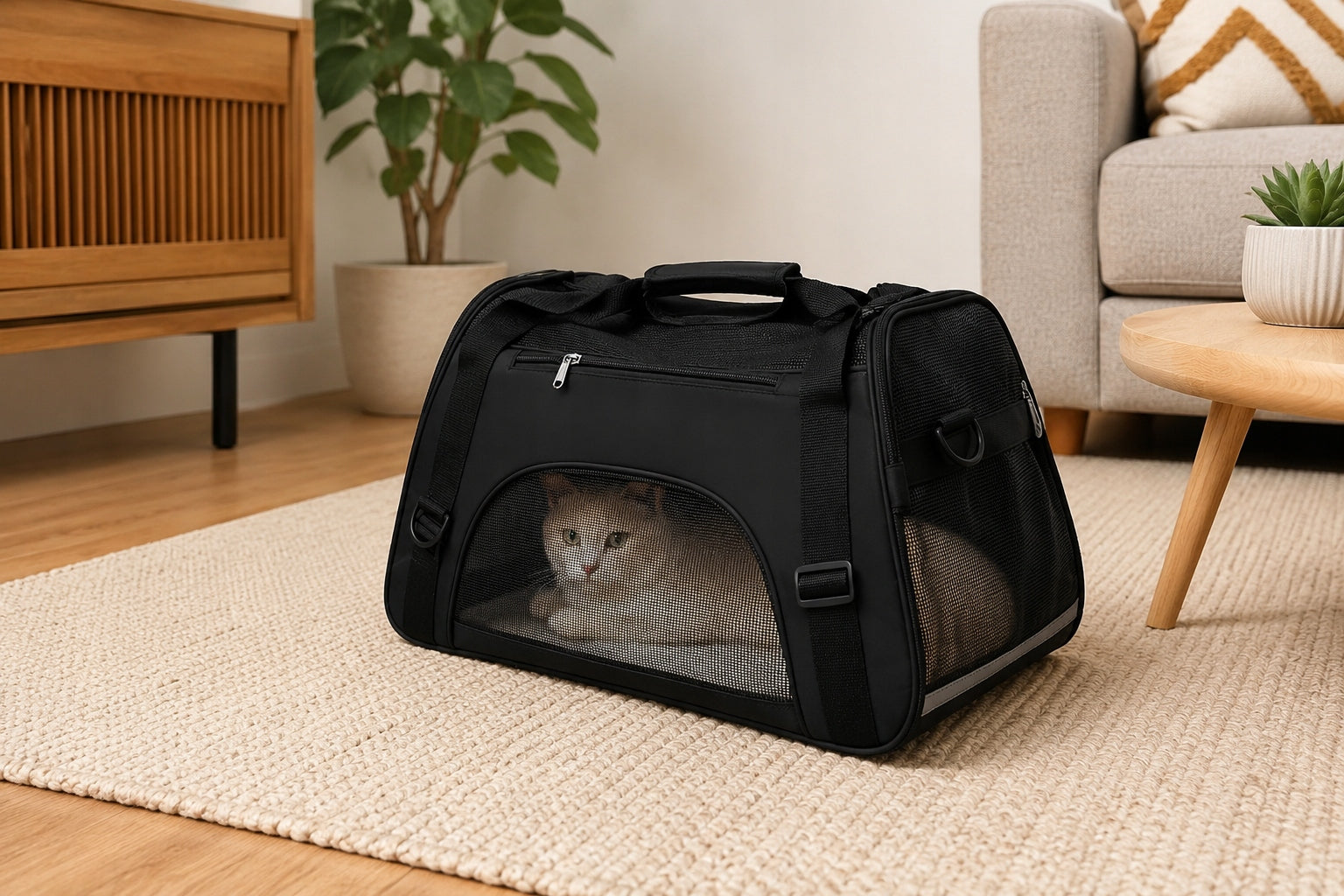 CAT DOG CARRIER BAG ON FRAME PET STRAP 53*36*26 XL Product height 35 cm