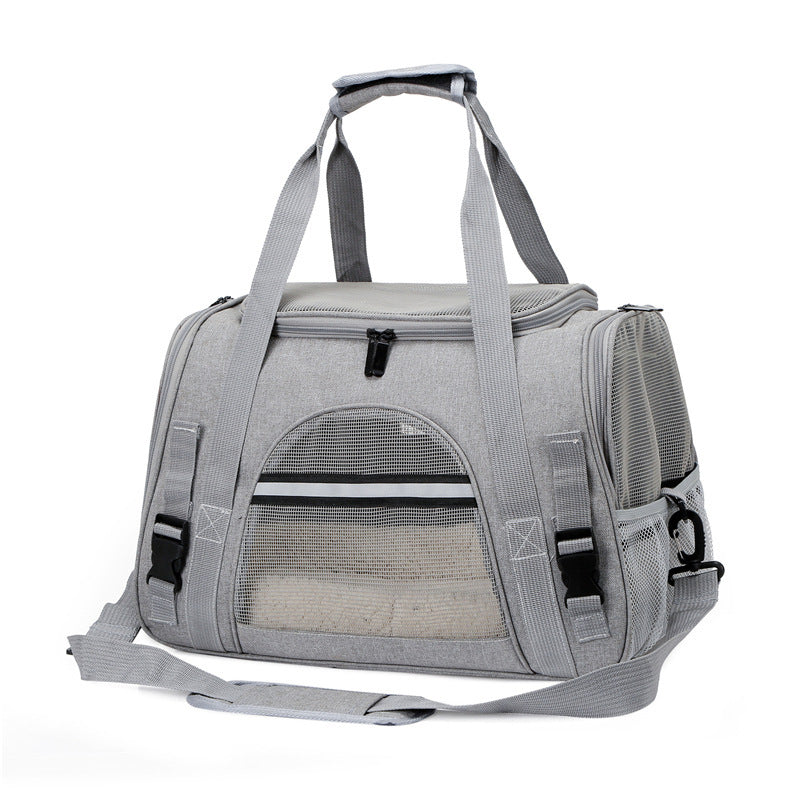 CAT DOG CARRIER BAG RIGID BED 43X25X28 CM GREY LARGE Packaging status original