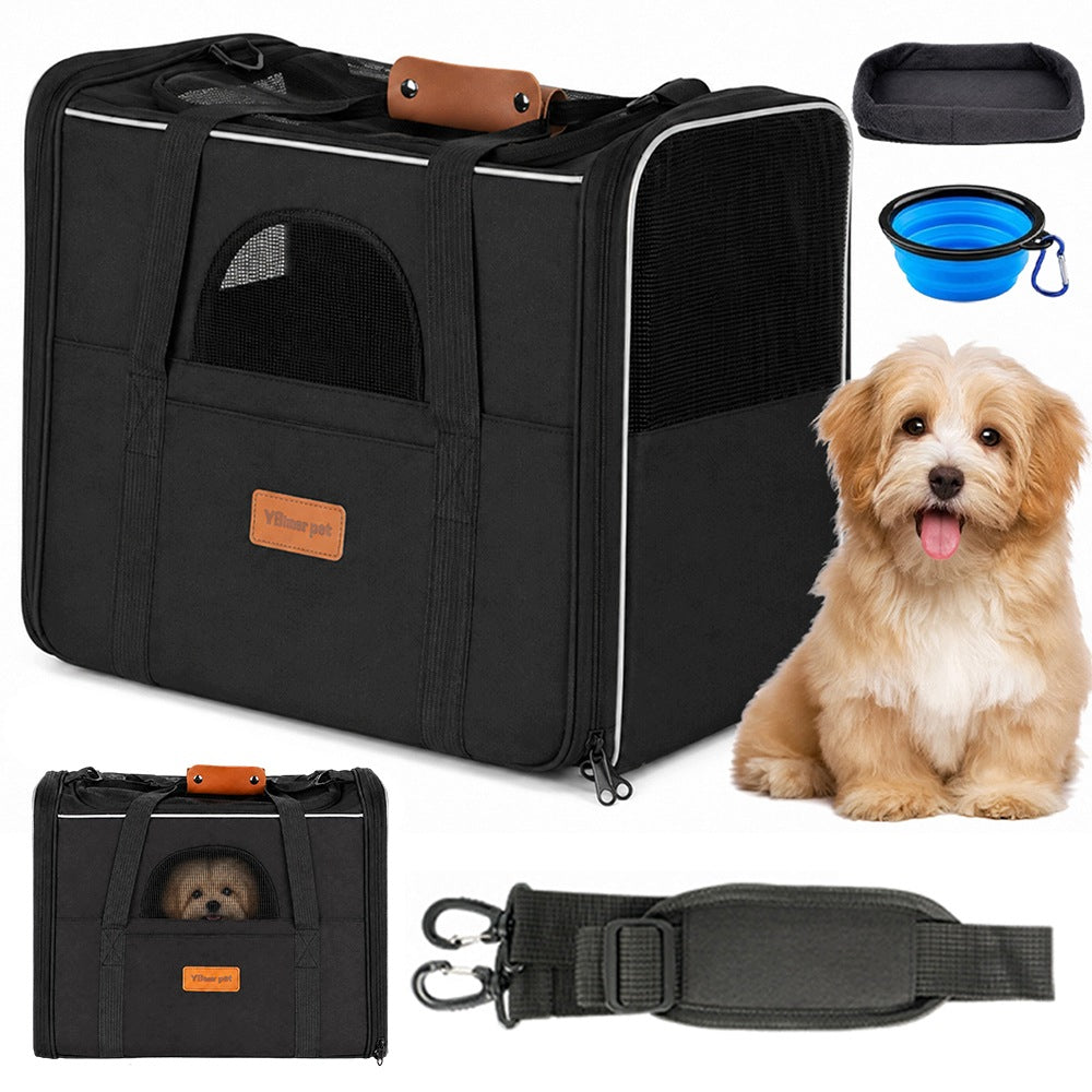 CAT DOG CARRIER CAR BAG STIFFENED WITH PILLOW UP TO 7KG
