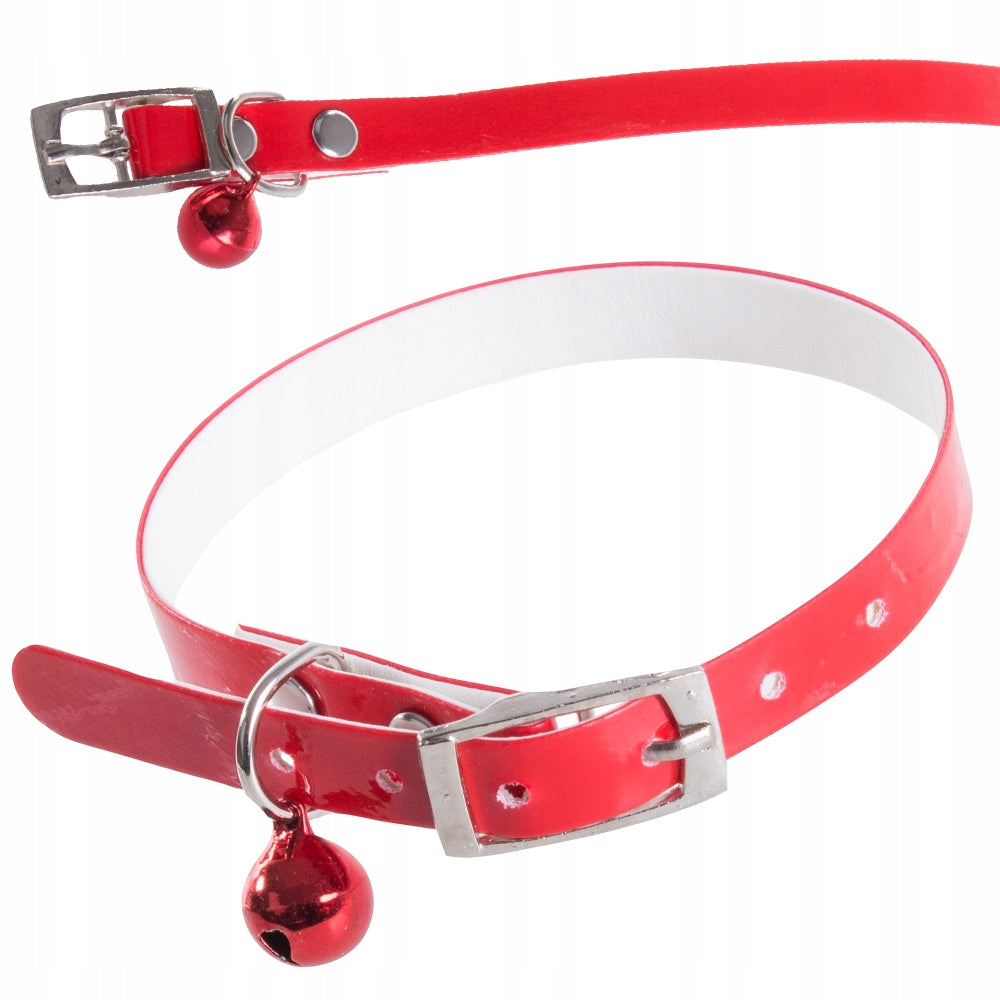 CAT DOG COLLAR WITH BELL ADJUSTABLE SIZE. S