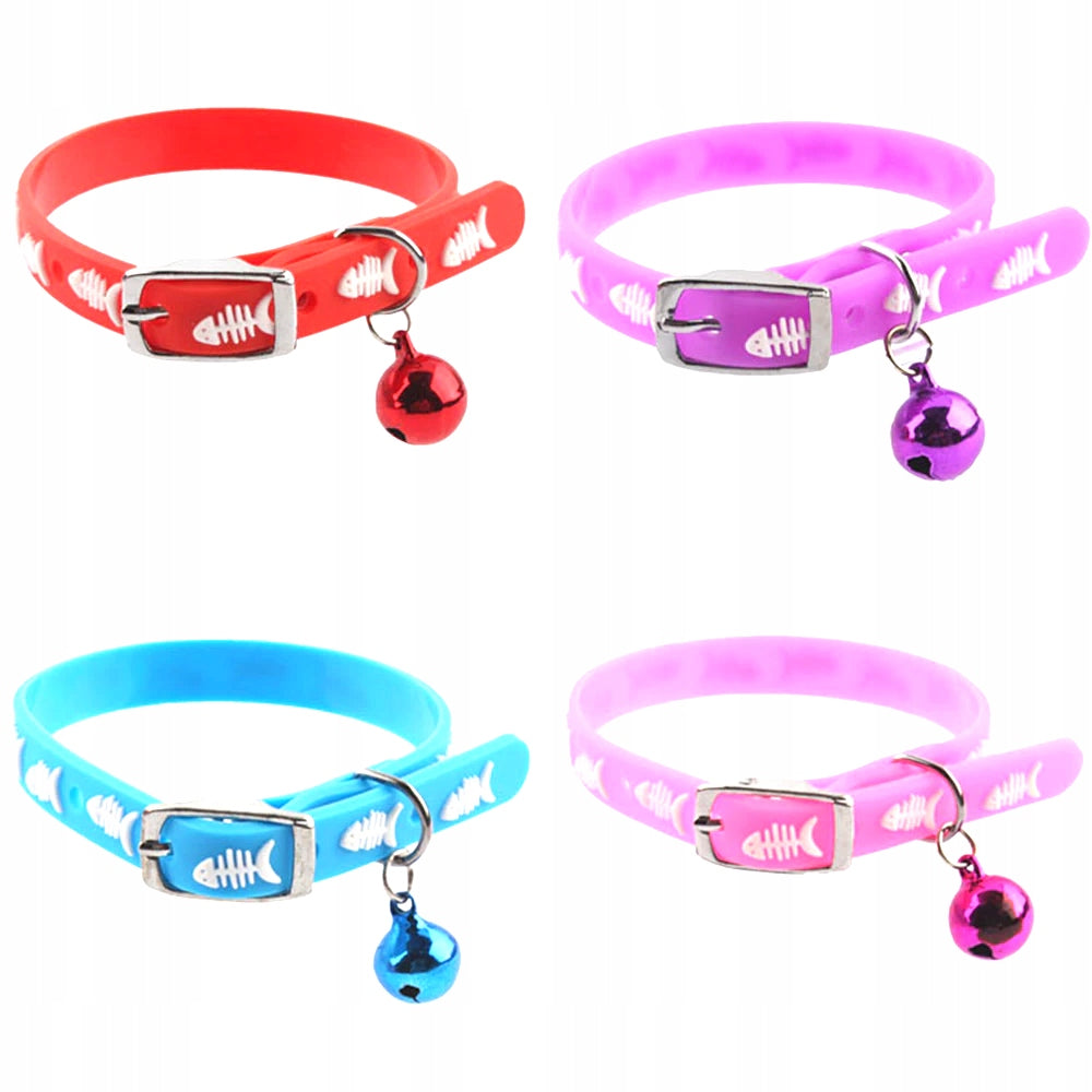 CAT DOG COLLAR WITH BELL ADJUSTABLE