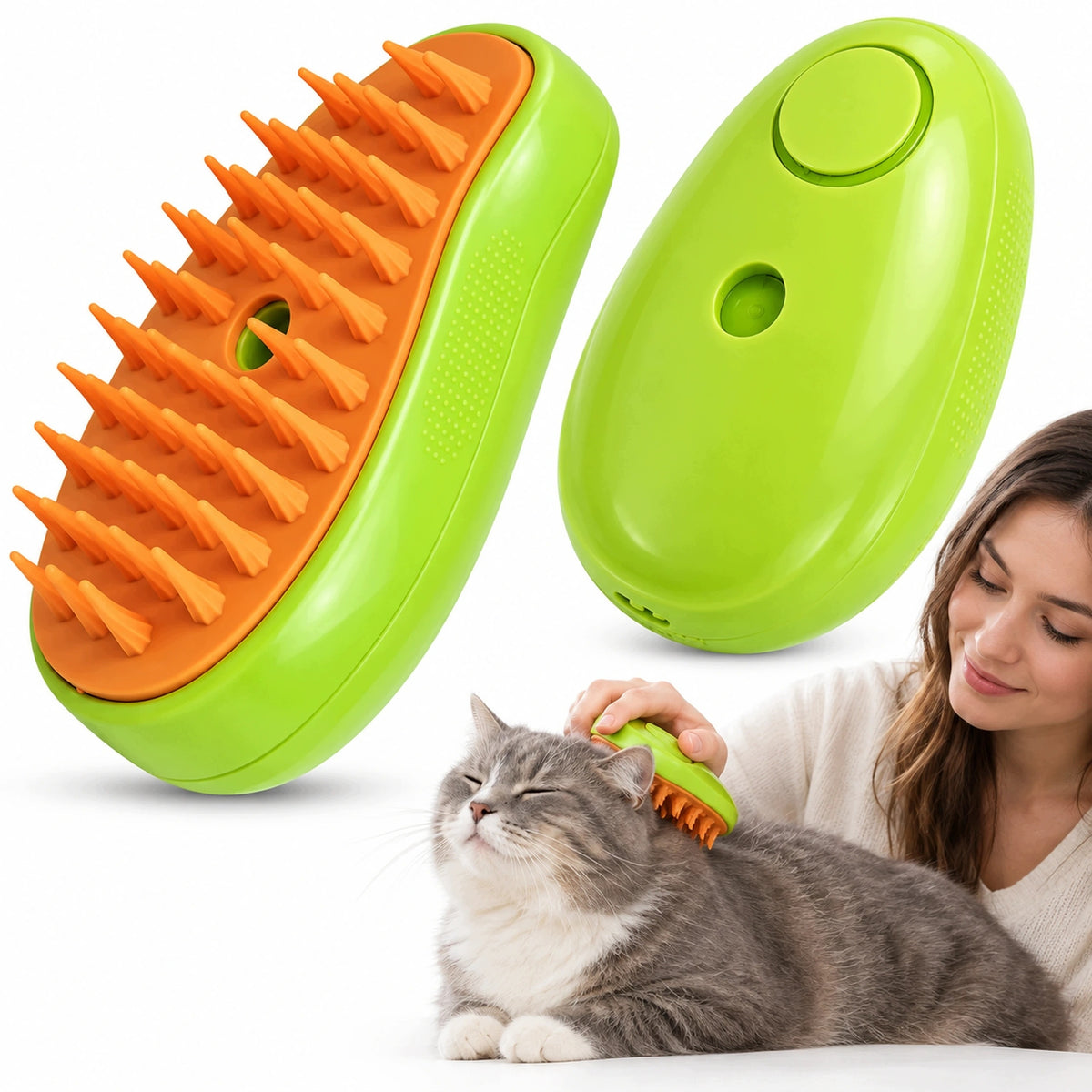 CAT DOG COMBING BRUSH USB STEAM MOISTURIZING RUBBER MIST Brand AAA