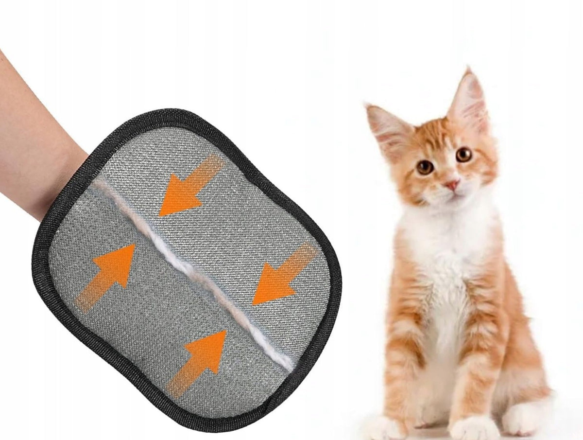 CAT DOG COMBING GLOVES 2PCS DOUBLE SIDED ANTISTATIC FOR GROOMING Brand CE