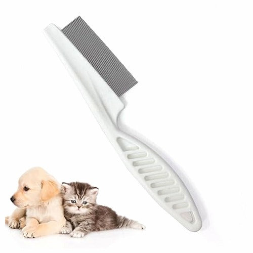 CAT DOG FLEA COMB ERGONOMIC STAINLESS STEEL