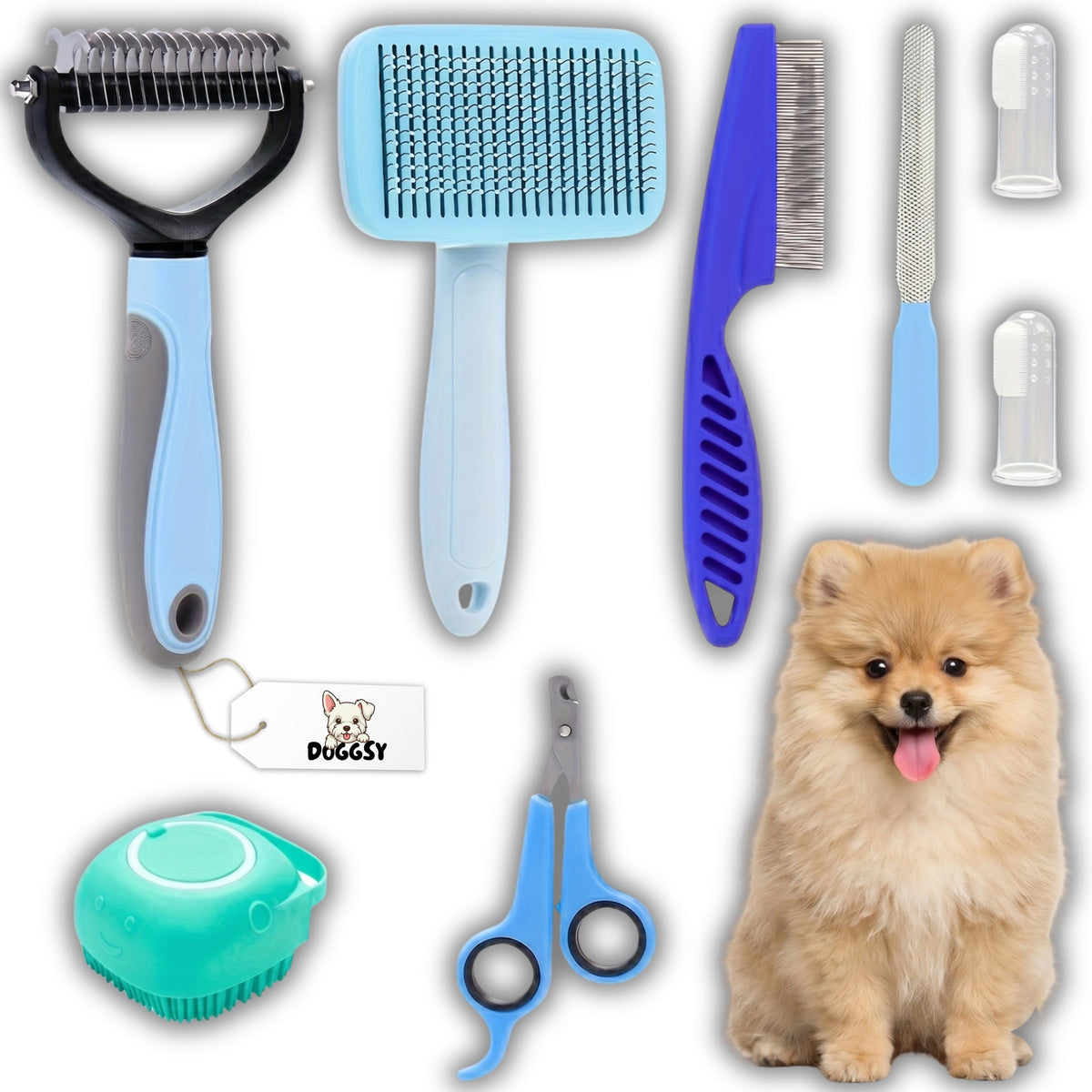CAT DOG GROOMING KIT GROOMING SCISSORS BRUSH COMB
