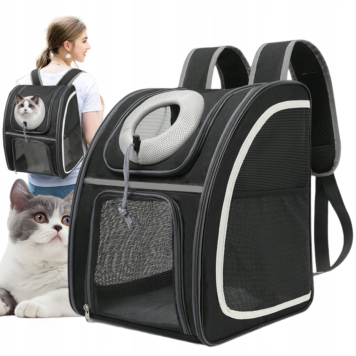 CAT DOG HIKING BACKPACK WITH ADJUSTABLE AND VENTILATION