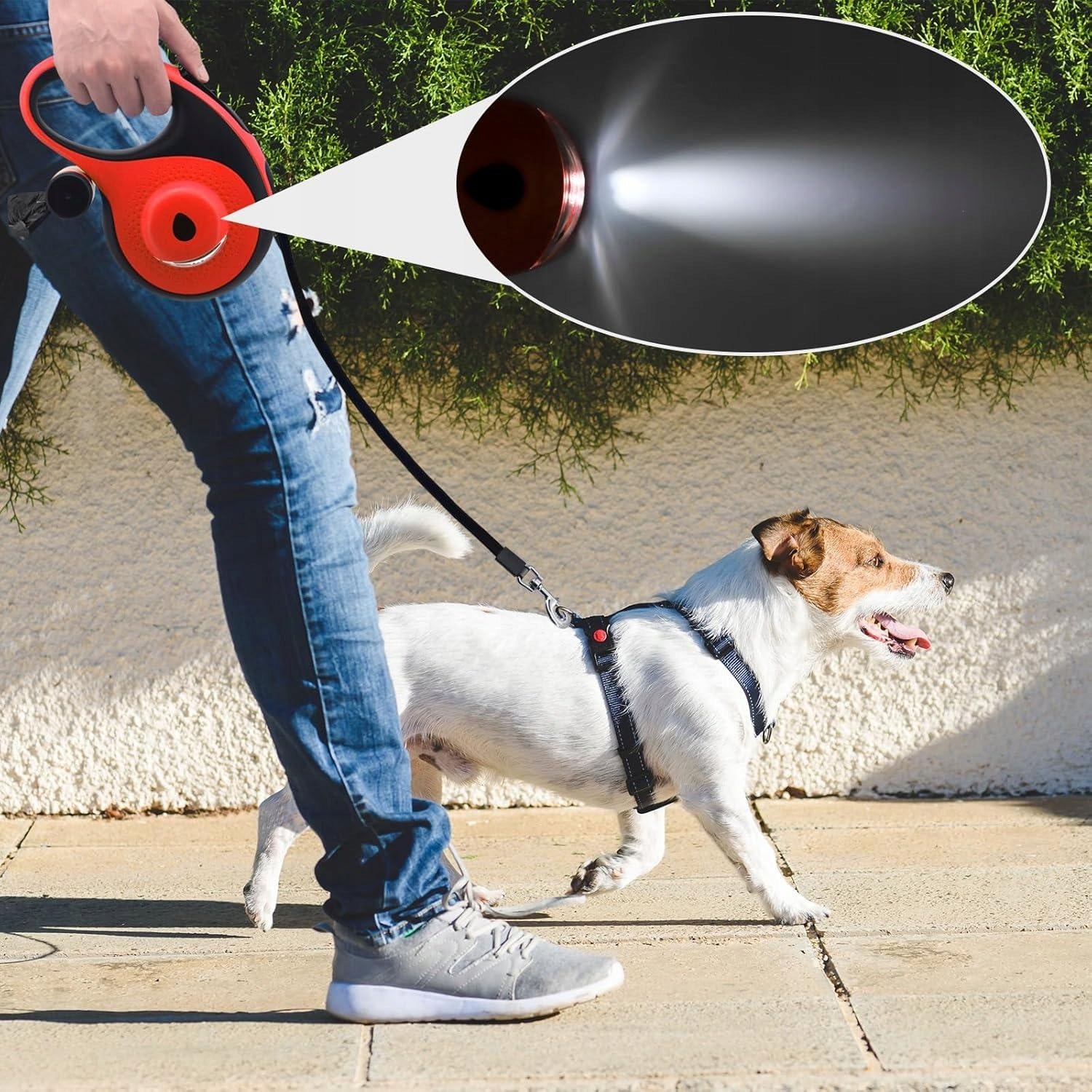 CAT DOG LANYARD AUTOMATIC TAPE STRONG 8M FLASHLIGHT BAG CONTAINER Packaging status original