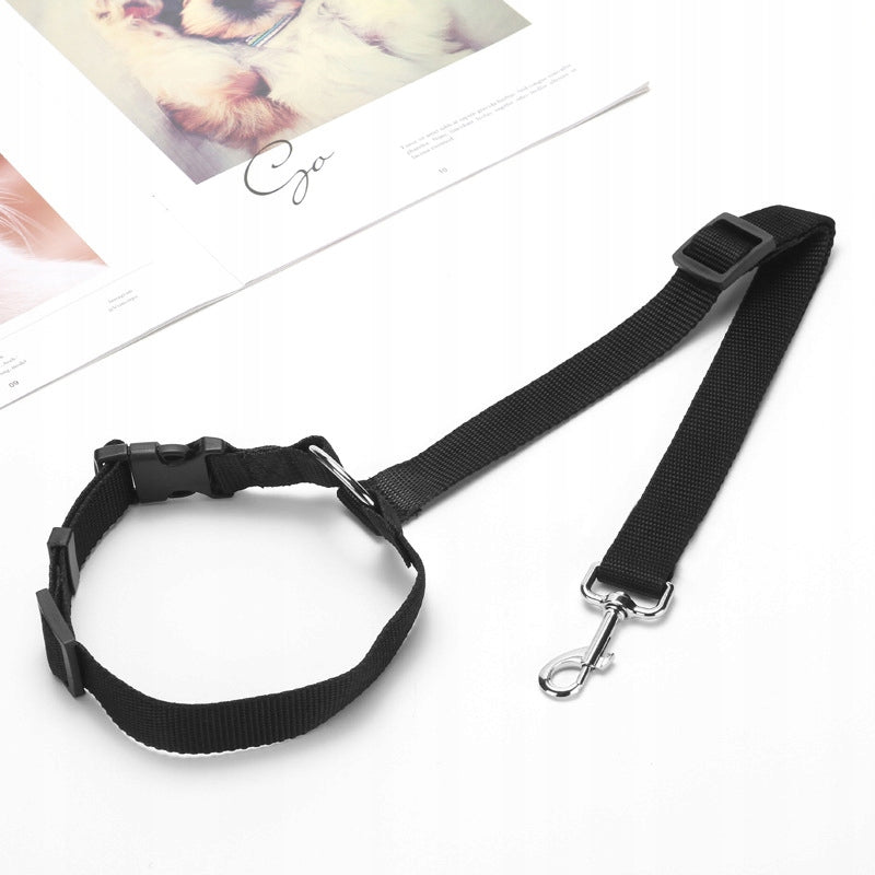 CAT DOG LEASH SEAT BELT FOR CAR FOR HEADREST STRONG Product width 2.5 cm