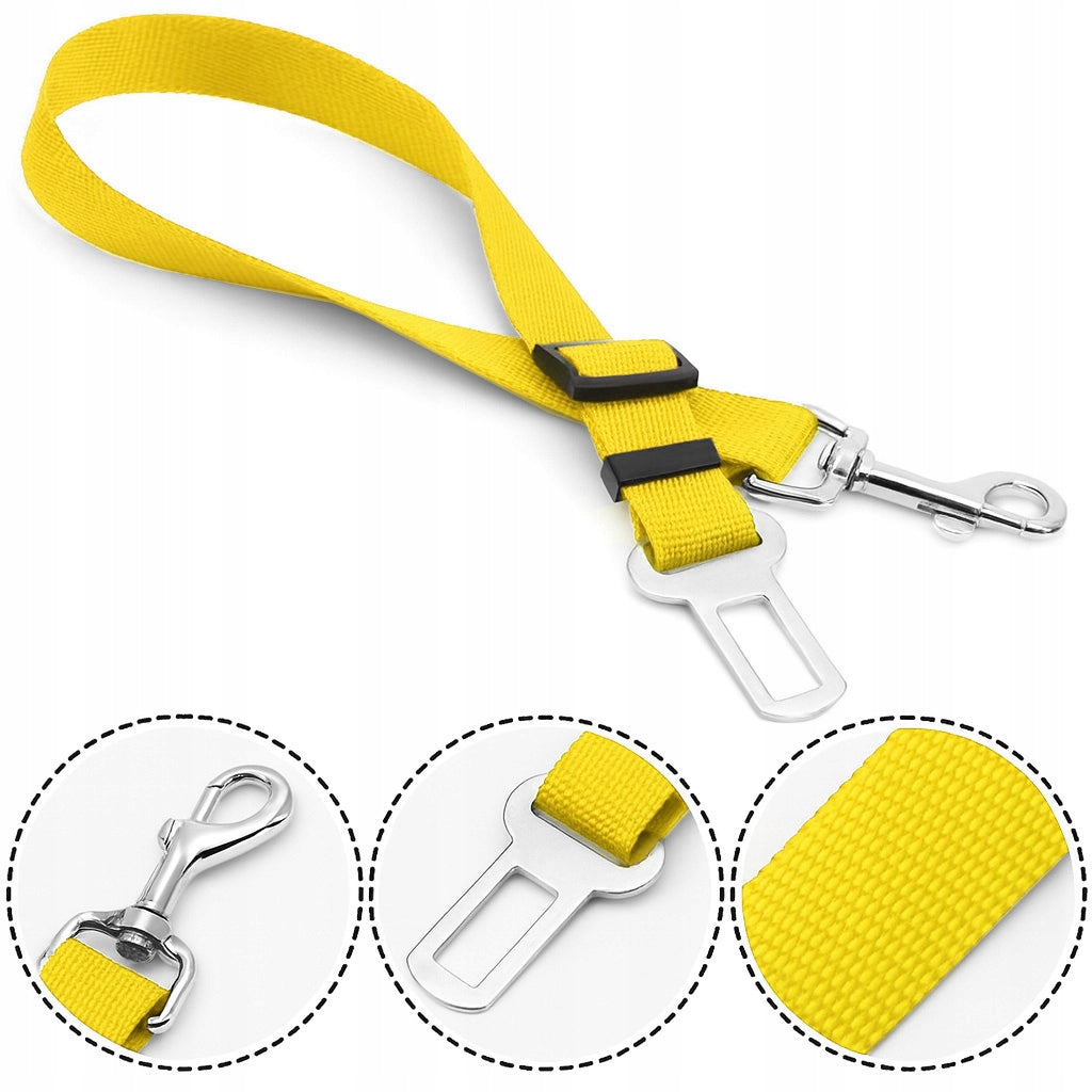 CAT DOG LEASH STRONG SEAT BELT FOR CAR ADJUSTABLE Size multipurpose