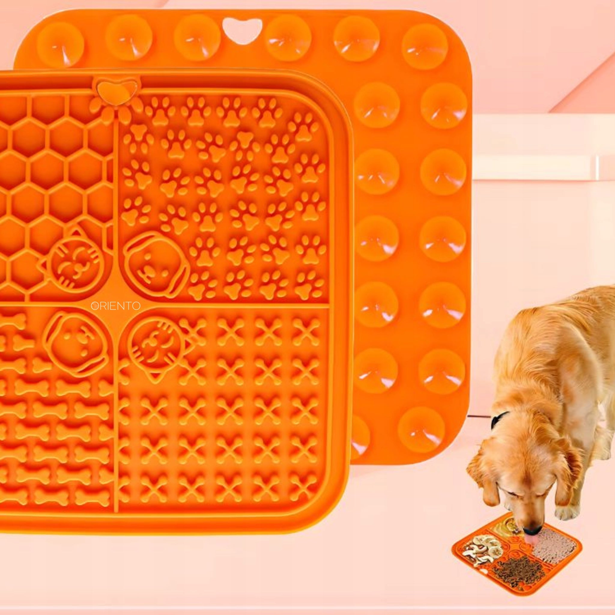 CAT DOG LICKING MAT LARGE 20CM SLOWING SILICONE FOOD Brand ORIENTO