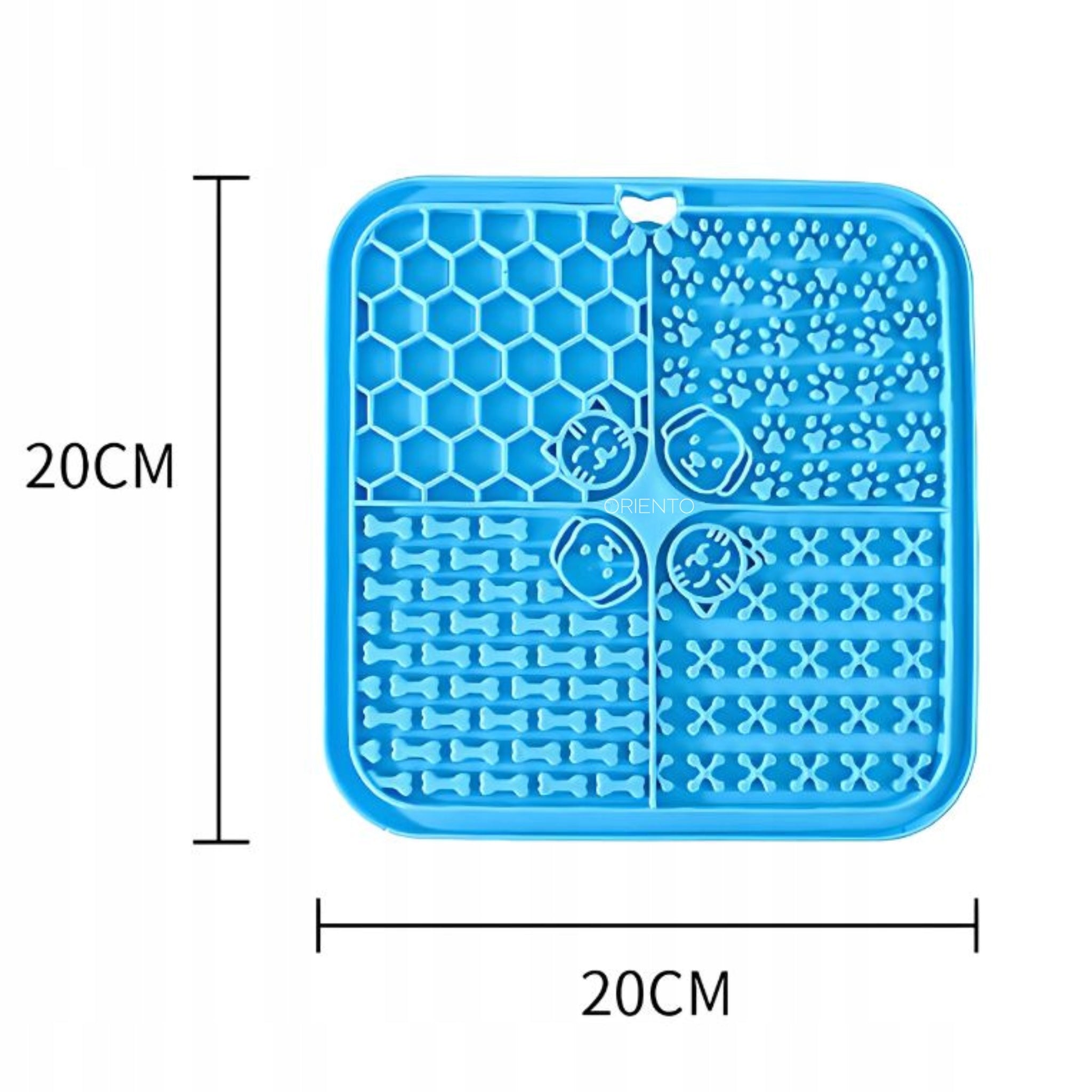 CAT DOG LICKING MAT LARGE 20CM SLOWING SILICONE FOOD Manufacturer code [ORIENTO] MATA DO LIZANIA ANTYSTRESOWA 20CM
