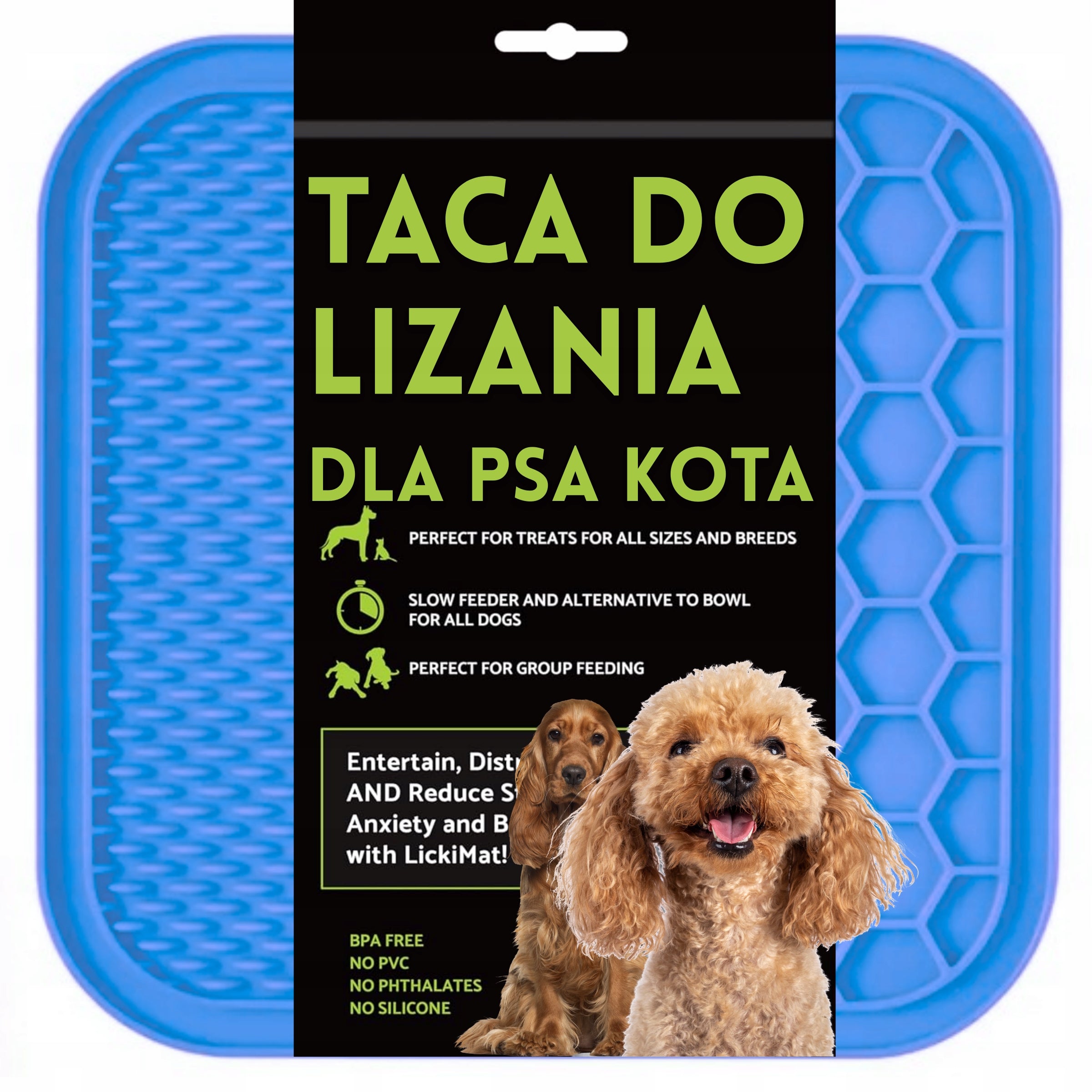 CAT DOG LICKING TRAY MAT SLOWING DOWN FOOD WITH SUCTION CUPS