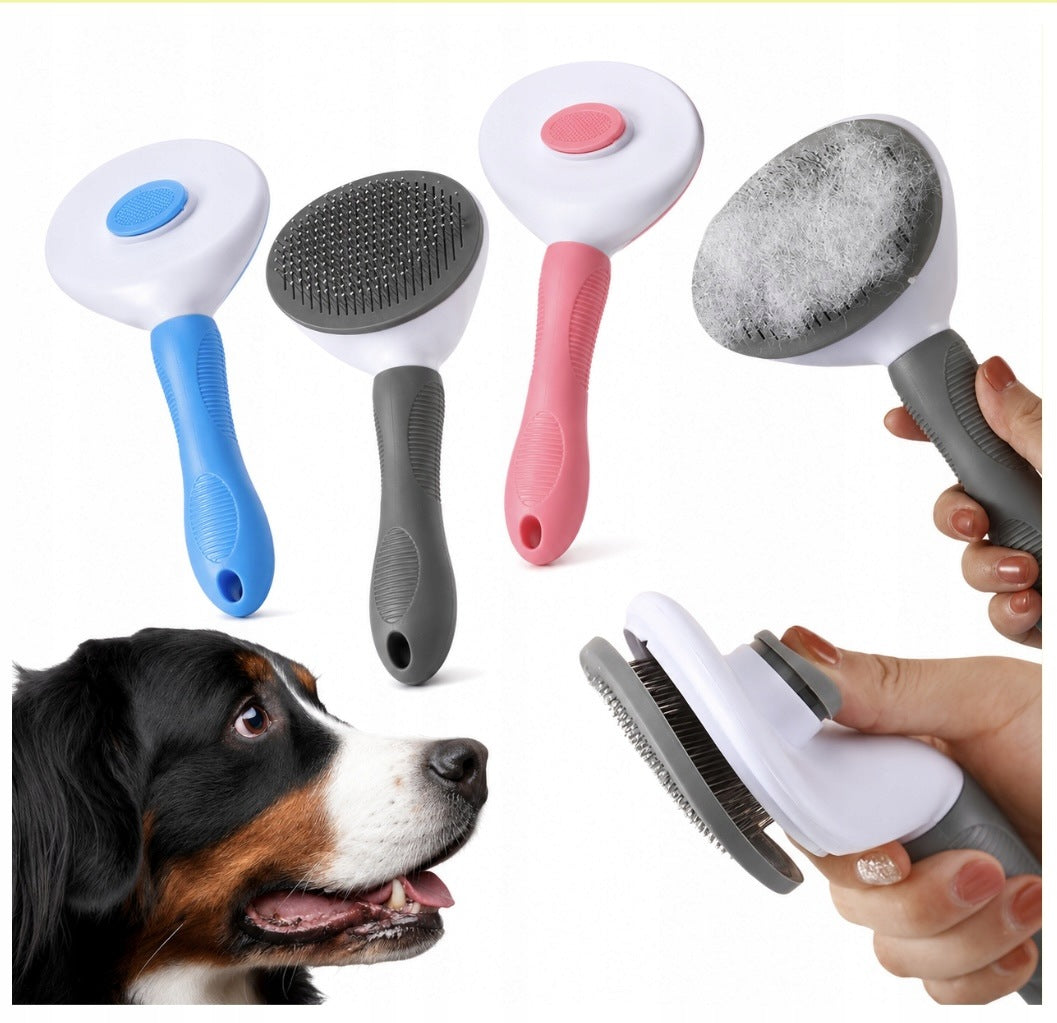 CAT DOG LONG AND SHORT HAIR BRUSH SELF-CLEANING 3 COLORS