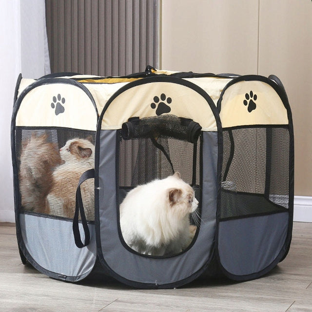 CAT DOG MATERIAL PLAYPEN FOLDING PORTABLE 75X75X45 WATERPROOF XL Brand no brand