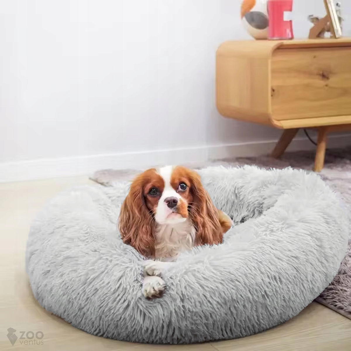 CAT DOG PLUSH BED Bed Nest PILLOW CUSHION Round Brand ZooVentus