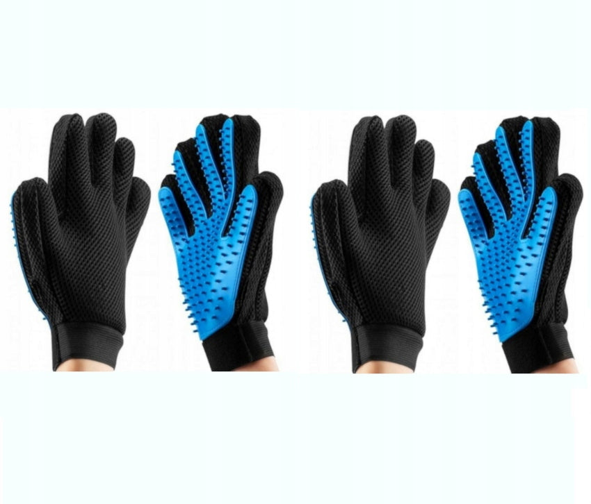 CAT DOG STROKING HAIR COMBING GLOVE SET OF GLOVES 2pcs