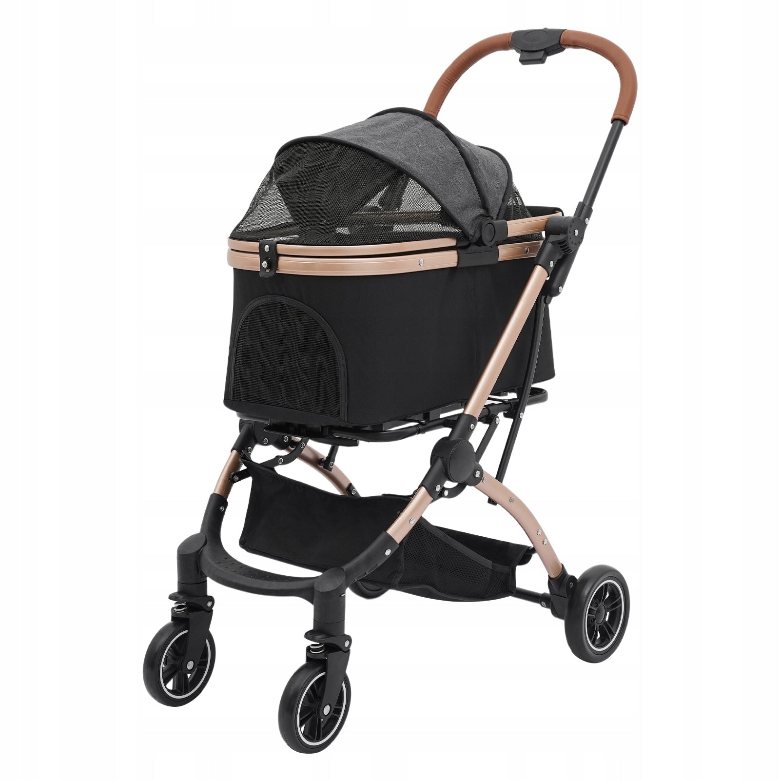 CAT DOG STROLLER FOLDING TRANSPORTER LOAD CAPACITY 30 KG 105 x 85 x 59 CM
