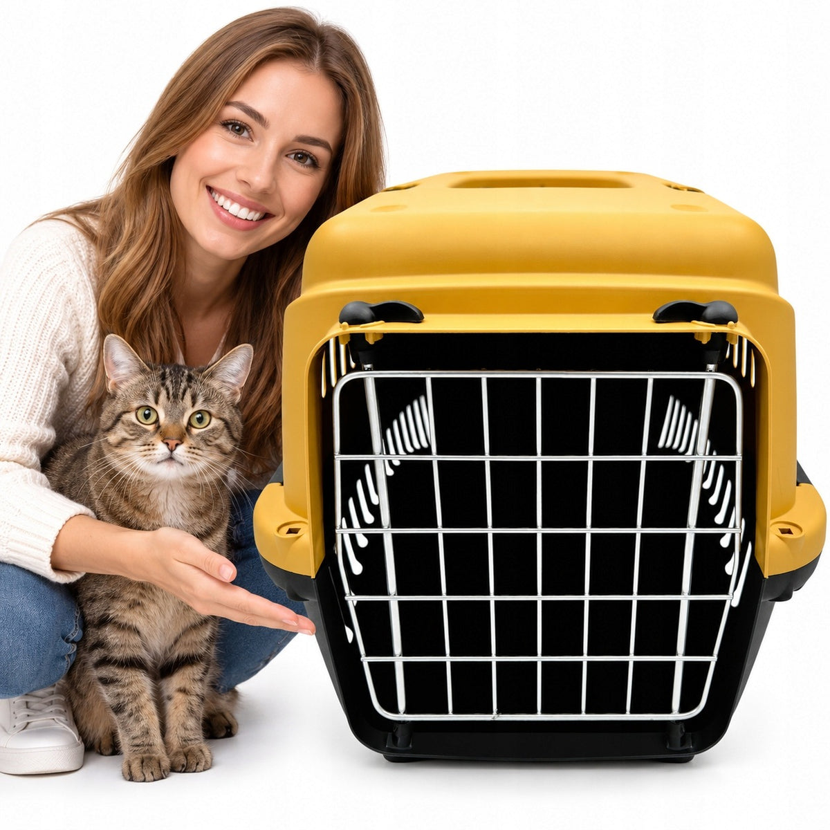 CAT DOG TRANSPORTER GYPSUM L METAL 58X38 MP BERGAMO GREEN