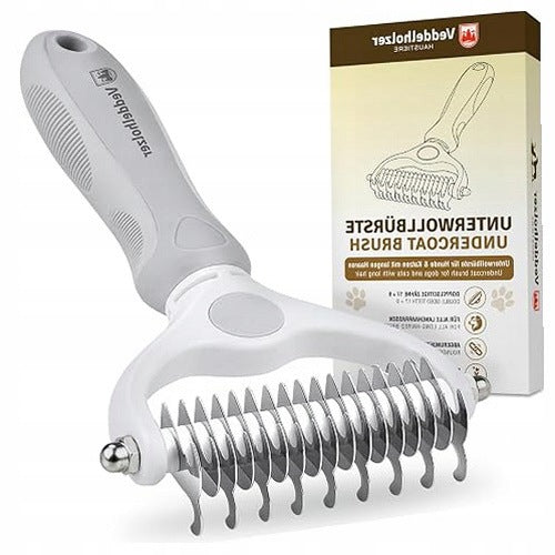 CAT DOG UNDERCOAT BRUSH DOUBLE SIDED 17+9 TEETH HYGIENE FOR HOME