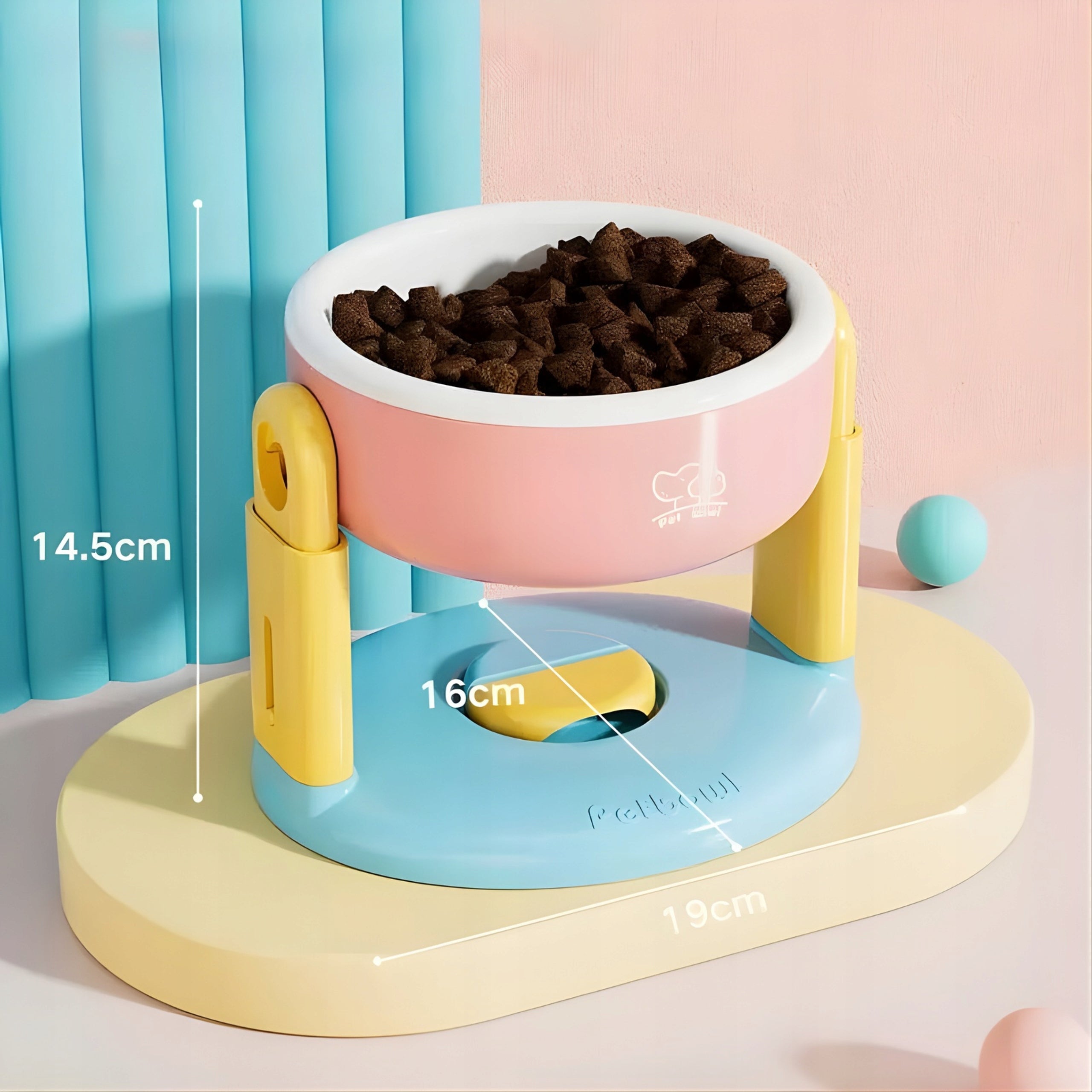 CAT DOG WATER STAND BOWL NON-SLIP ELEVATED FOOD Packaging status original