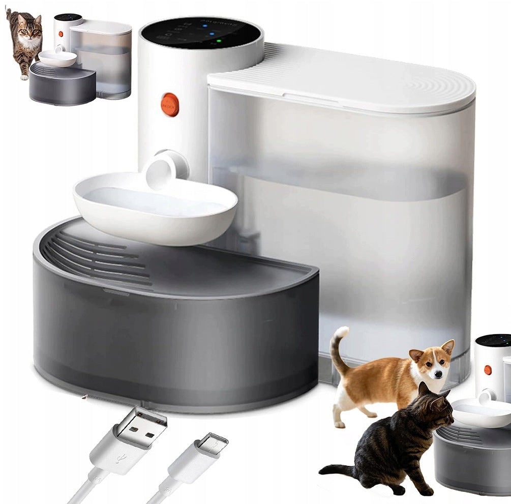 CAT DRINKER AUTOMATIC BOWL 3L FRESH WATER SEPARATE TANKS