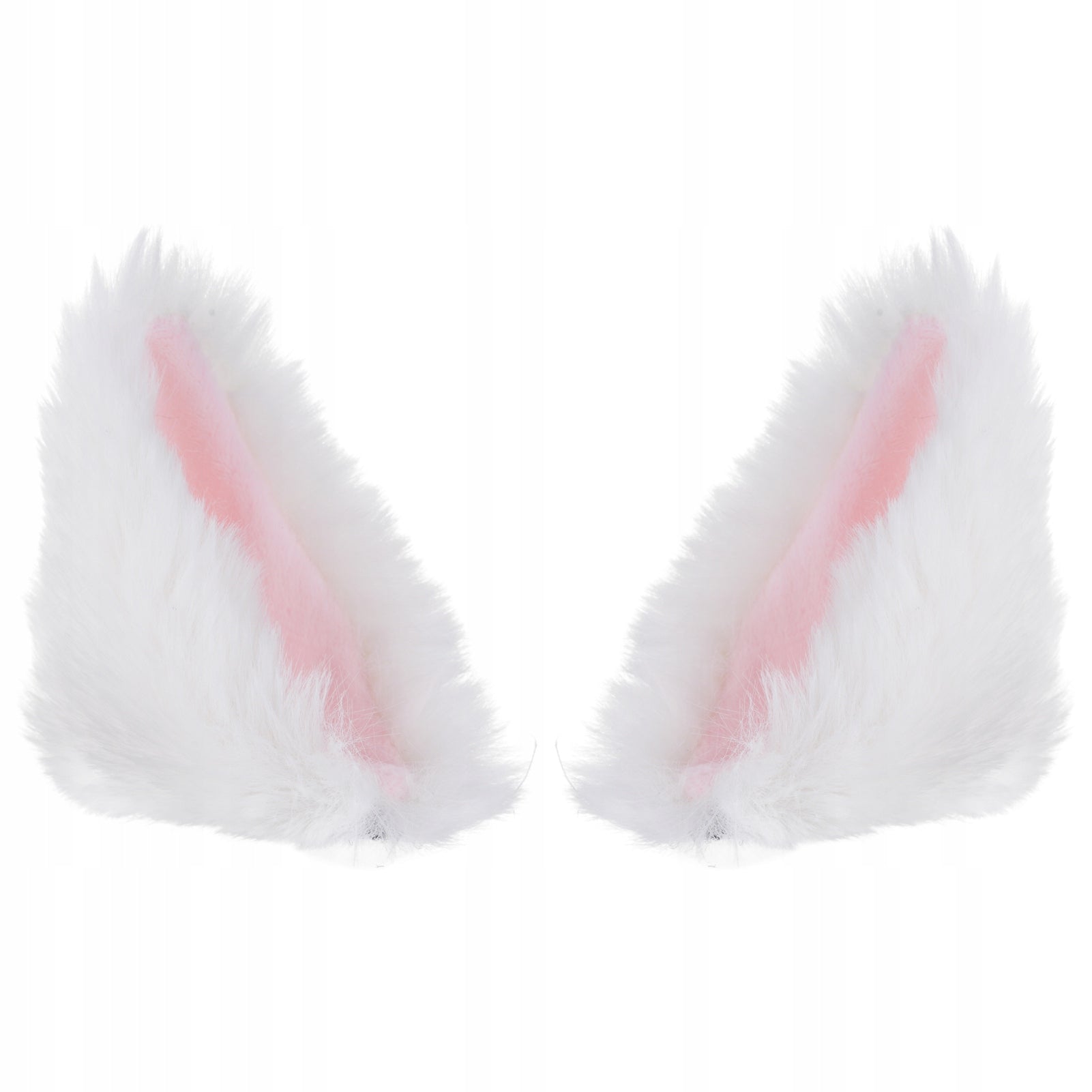 CAT EARS FOR HELMET FUR WHITE 2 PCS