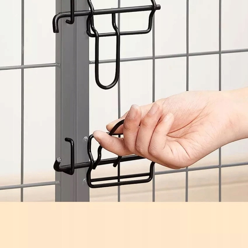 CAT ENCLOSURE FOR CAT DOG METAL PLAYPEN FOLDING CAGE r.L 8 elements Kind playpen