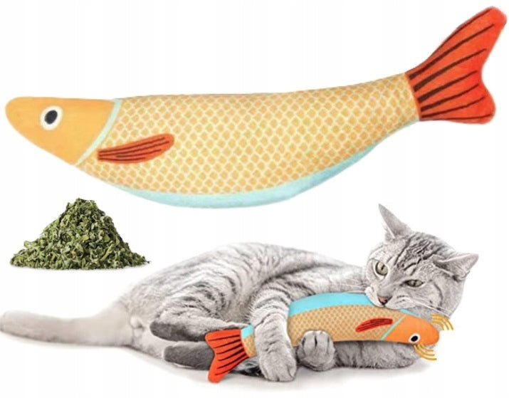 CAT FISH TOY FISH WITH CATNIP RATTLE KICKER XL