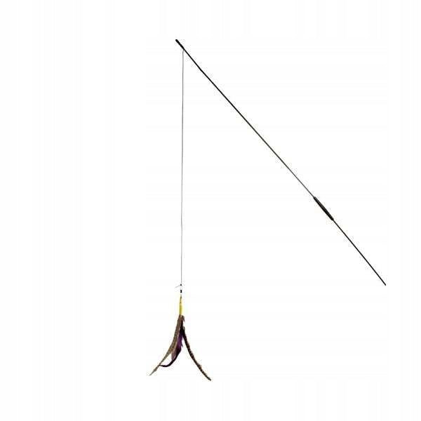 CAT FISHING ROD REAL FEATHERS strong string KARLIE Brand Karlie