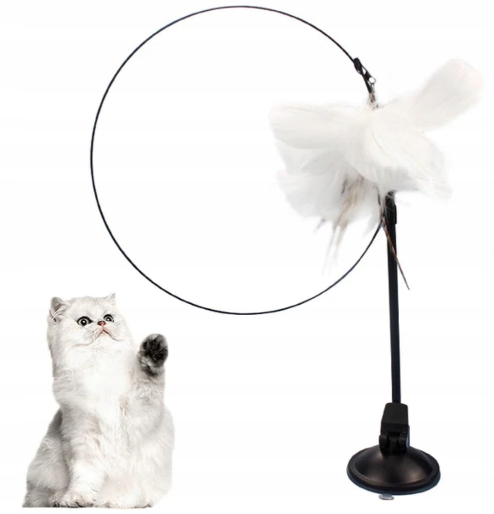 CAT FISHING ROD Suction Cup with LEVER Toy