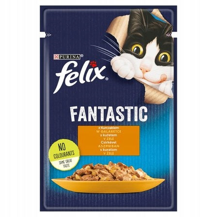 CAT FOOD FELIX WET 26 X 85g CHICKEN