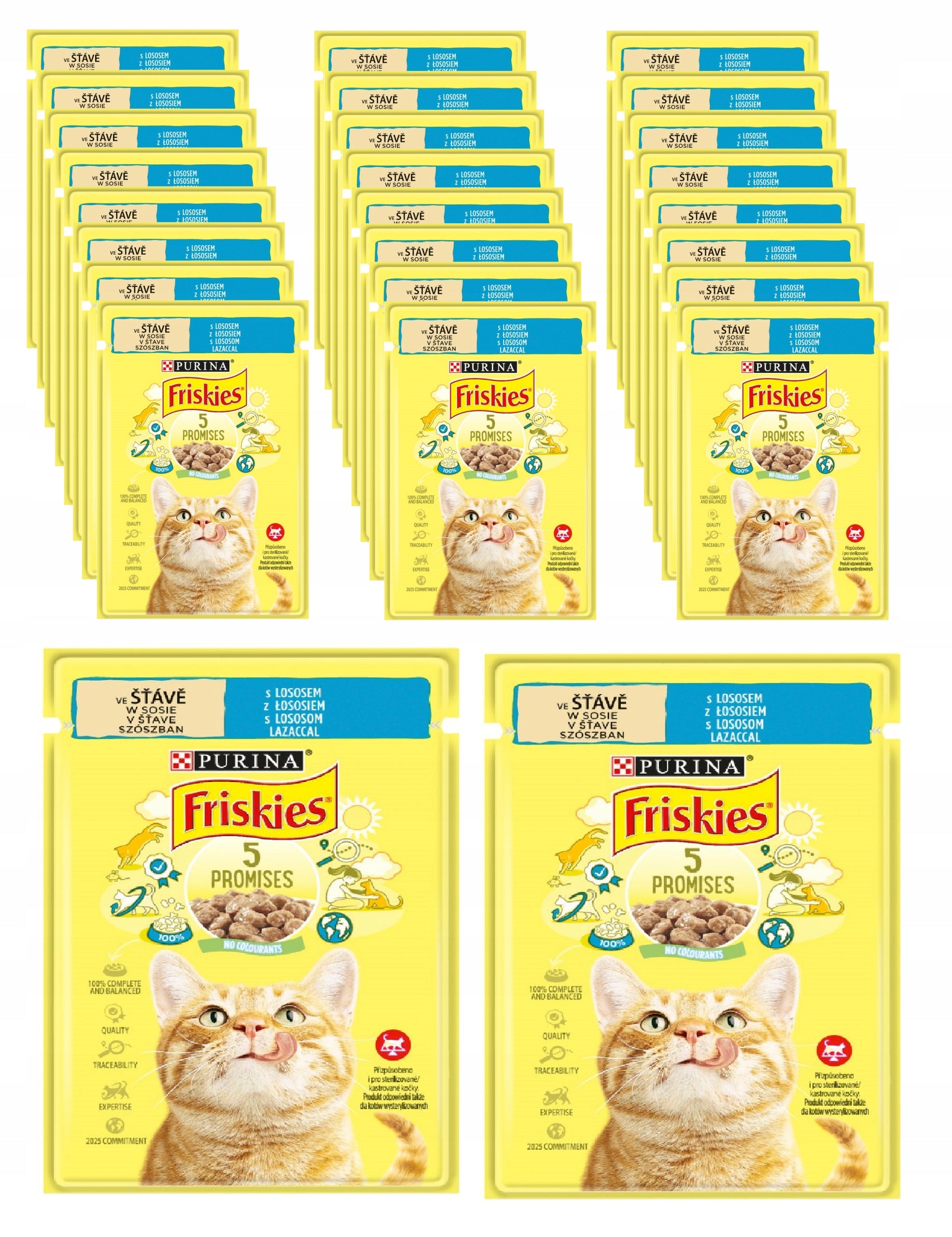 CAT FOOD PURINA FRISKIES SACHET 26 x 85g SALMON