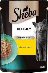 CAT FOOD SHEBA DELICACY WITH CHICKEN SACHET 85G set of 28