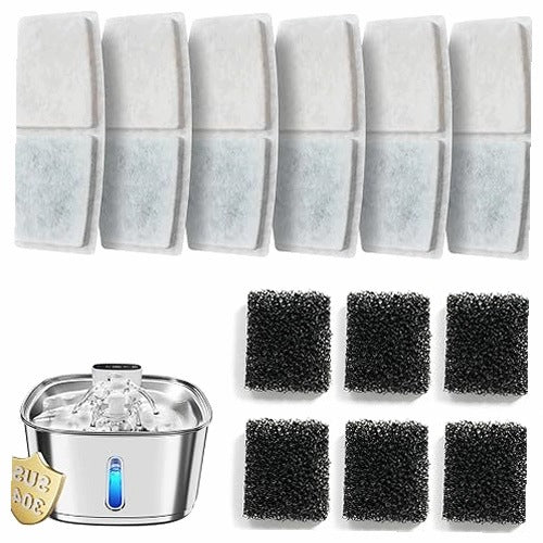 CAT FOUNTAIN FILTER 6PCS SPONGE REPLACEMENT ACCESSORIES DRINKER
