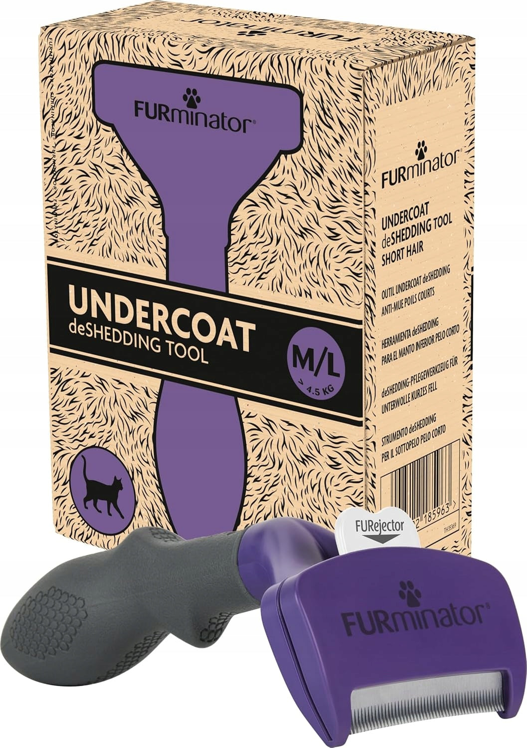 CAT HAIR CARE BRUSH M L SHORT HAIR UNDERCOAT REMOVAL