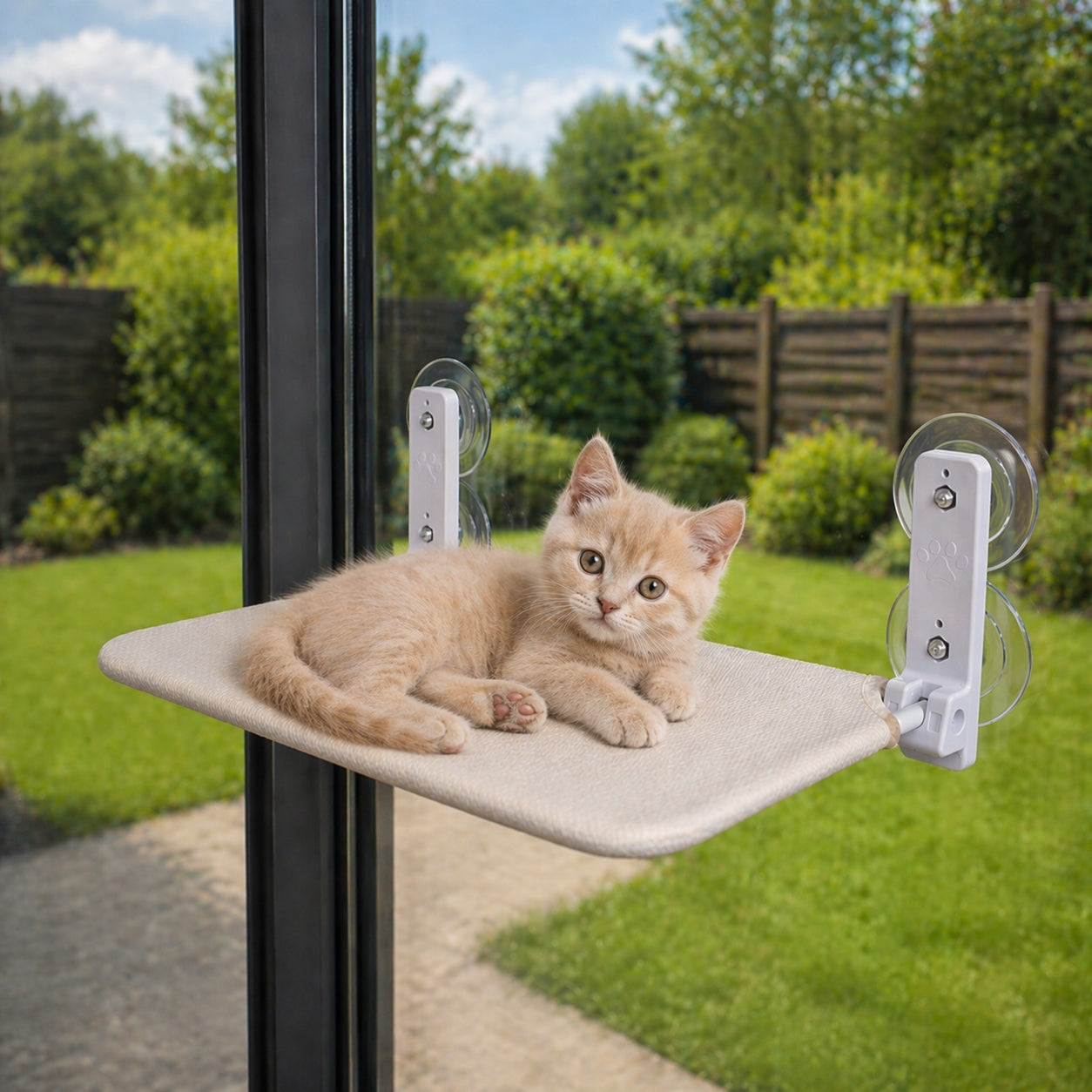 CAT HAMMOCK WINDOW BED STRONG SUCTION CUPS FOR FOLDING GLASS 21 KG Kind hammock