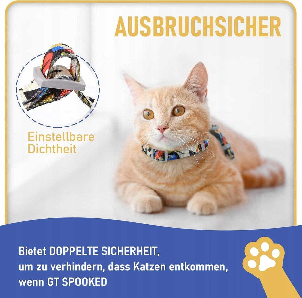 CAT HARNESS AND LEASH FOR WALKING ESCAPE RESISTANT VEST Brand Supet