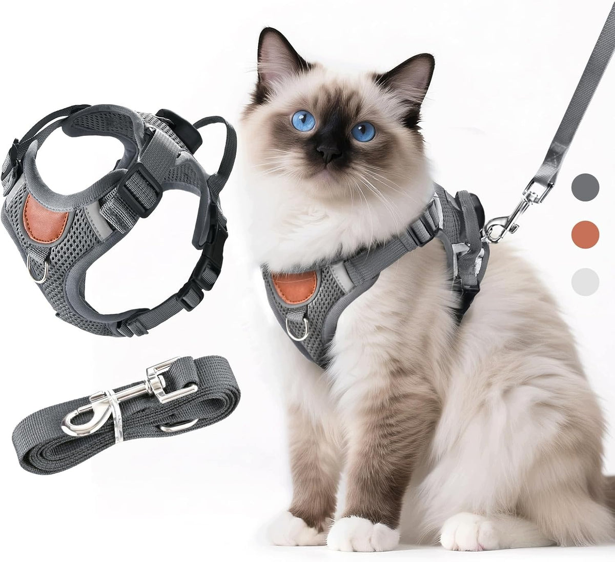 CAT HARNESS ANTEUTIC DARK GRAY S VEST