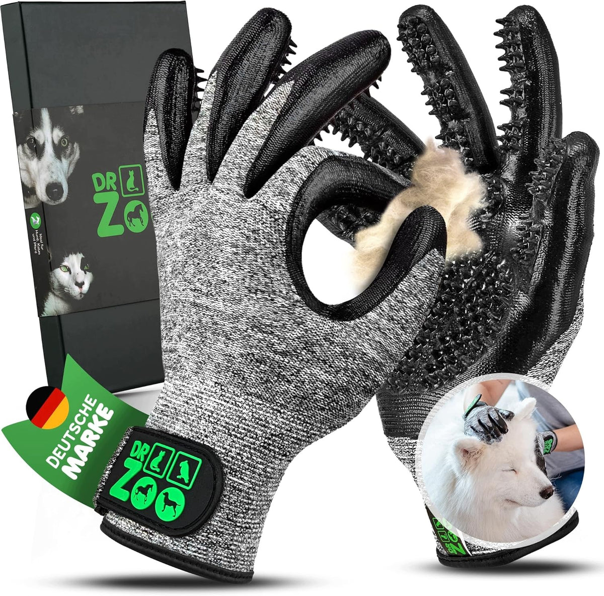 CAT HORSE HAIR CARE GLOVE L PAIR