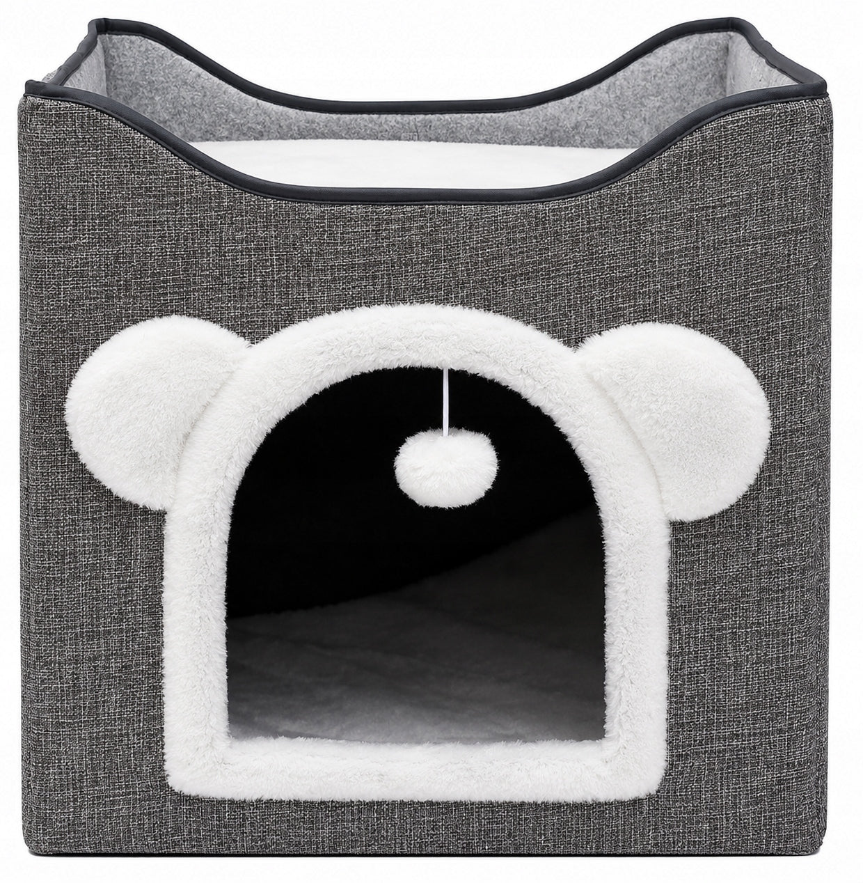 CAT HOUSE 2in1 BED BOOTH FOLDING WITH SOFT PILLOWS SCRATCHING POST Manufacturer code LEG-DOMEK-01-LN