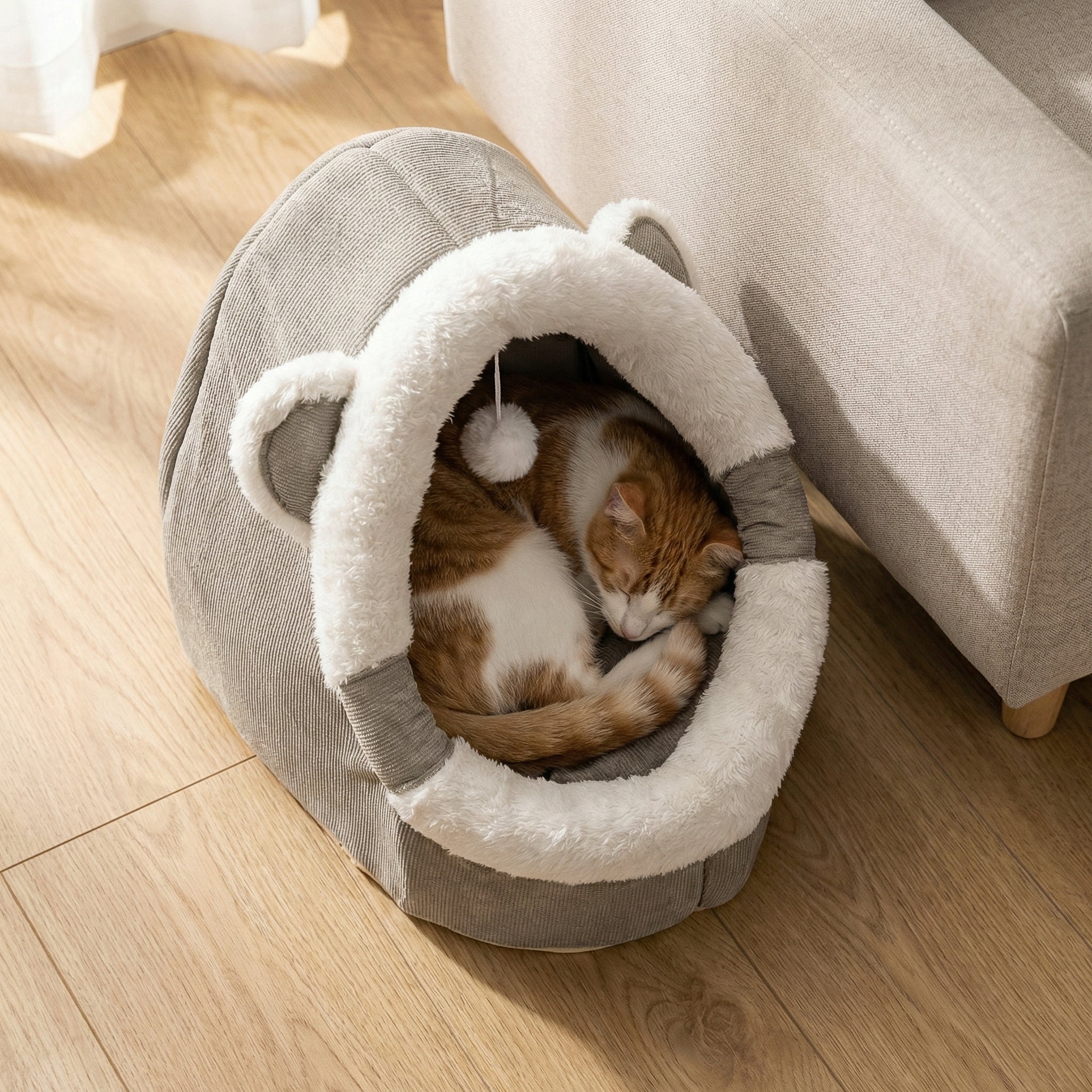 CAT HOUSE BED BOOTH PLUSH SOFT PLAYPEN KENNEL BEDDING MONTESSA Kind outdoor cat house