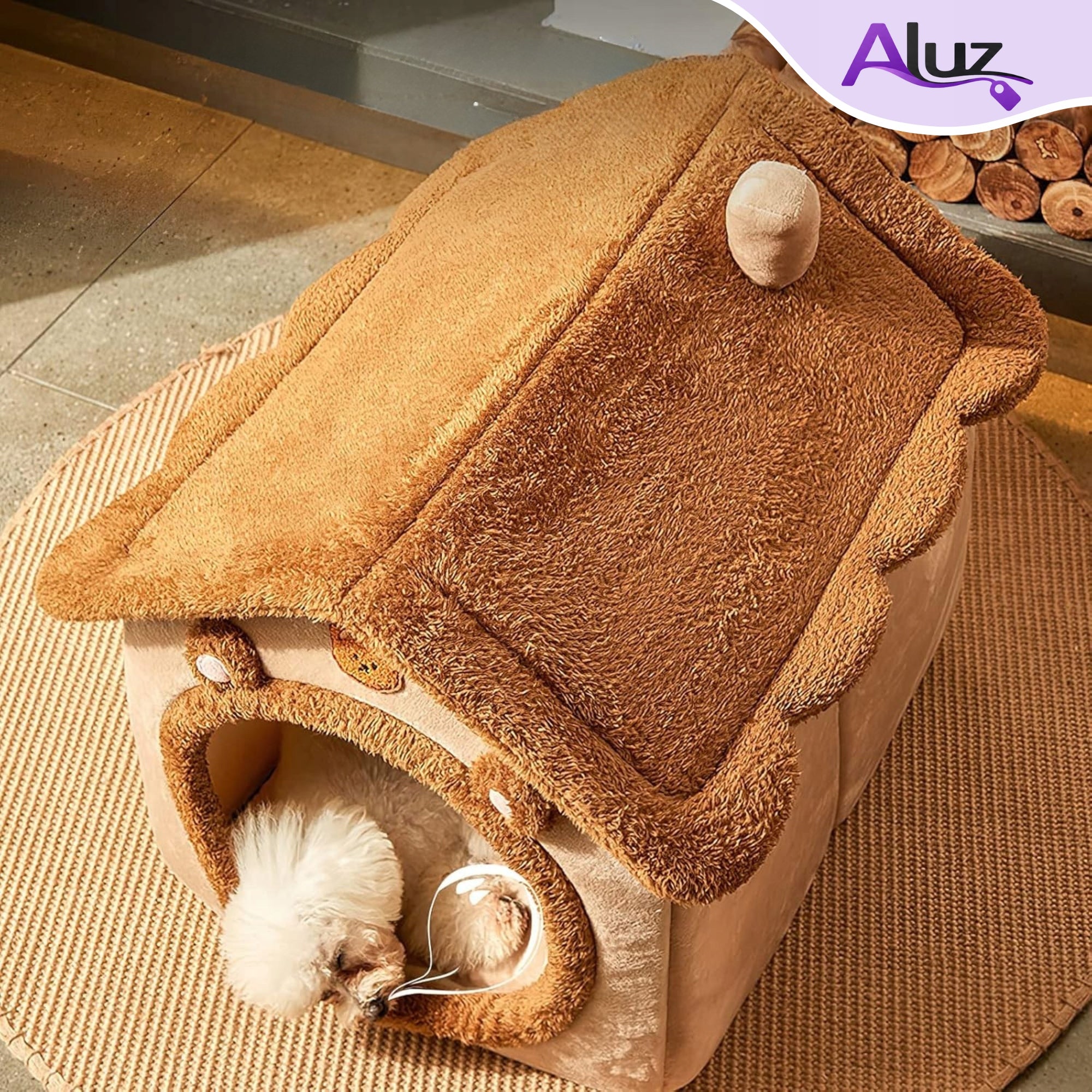CAT HOUSE BED BOOTH PLUSH SOFT PLAYPEN PILLOW KENNEL BED Length 30 cm