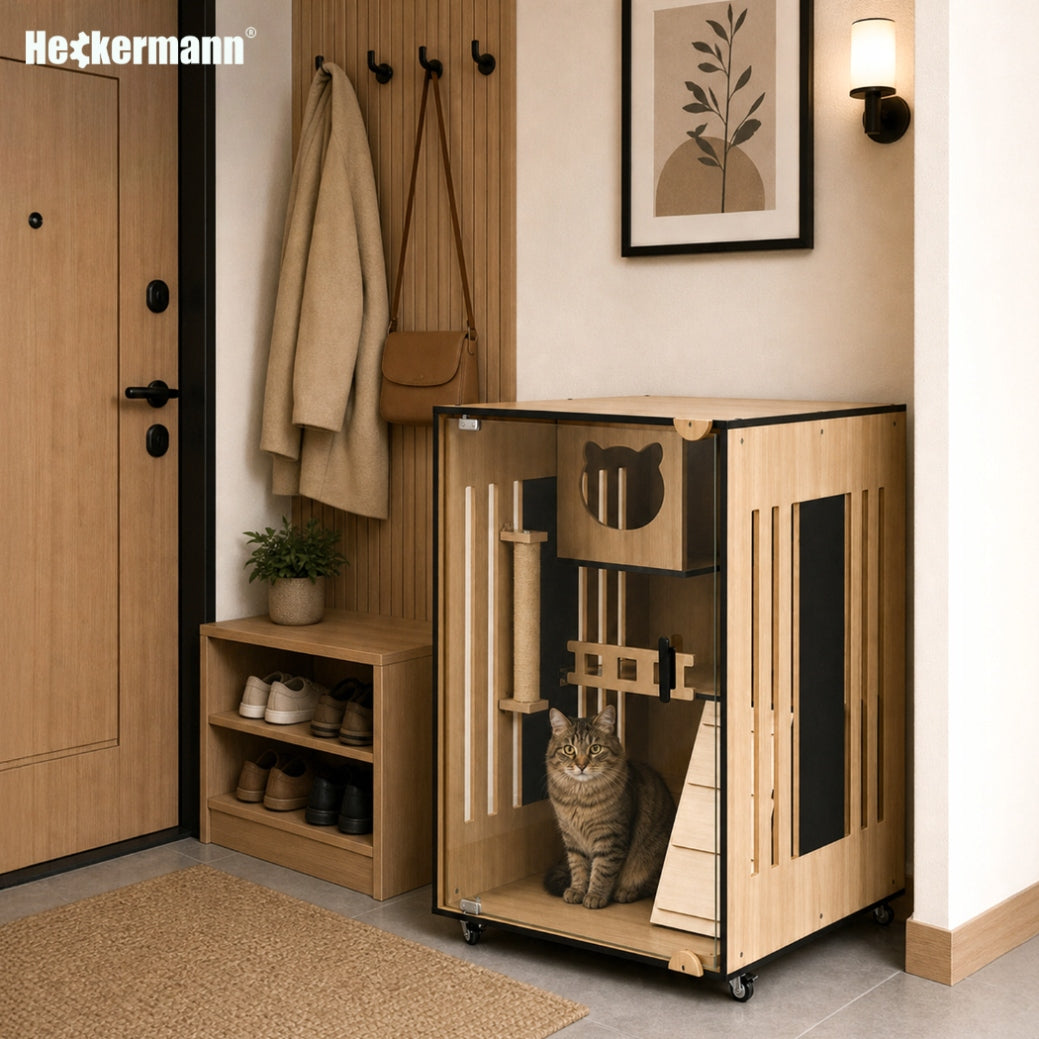 CAT HOUSE BED TOWER BOOTH 3 LEVEL HOUSE CABINET 60x60x90cm Product width 60 cm