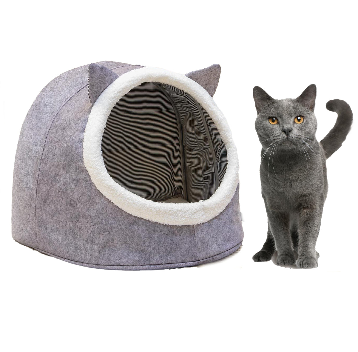 CAT HOUSE Booth Plush Bed for Winter XL 34*40*35CM FOLDING